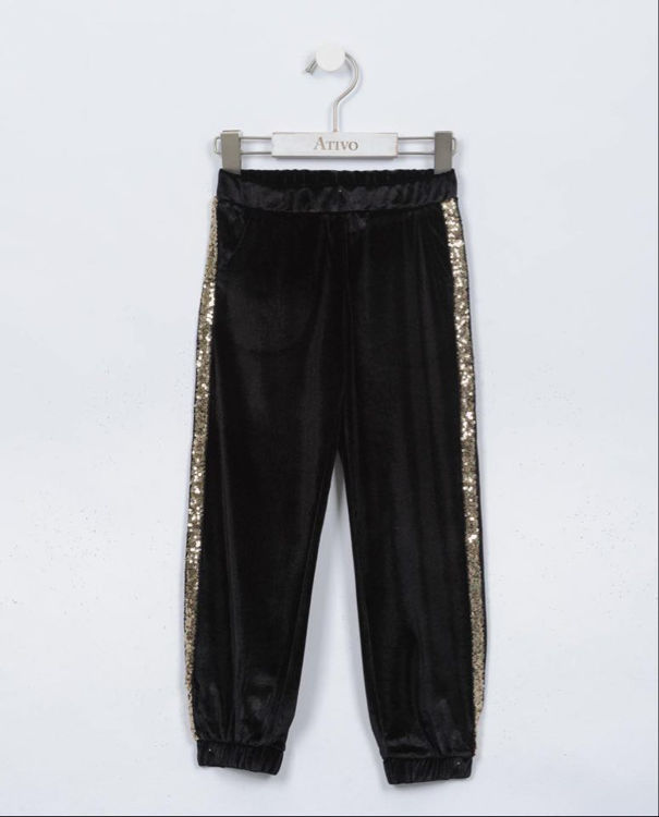 Picture of C1833 GIRLS VELVET WINTER JOGGING PANTS